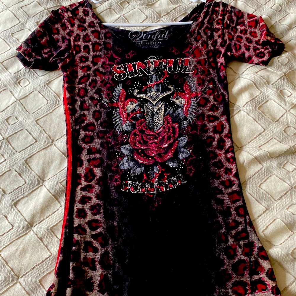 Sinful cheetah print top